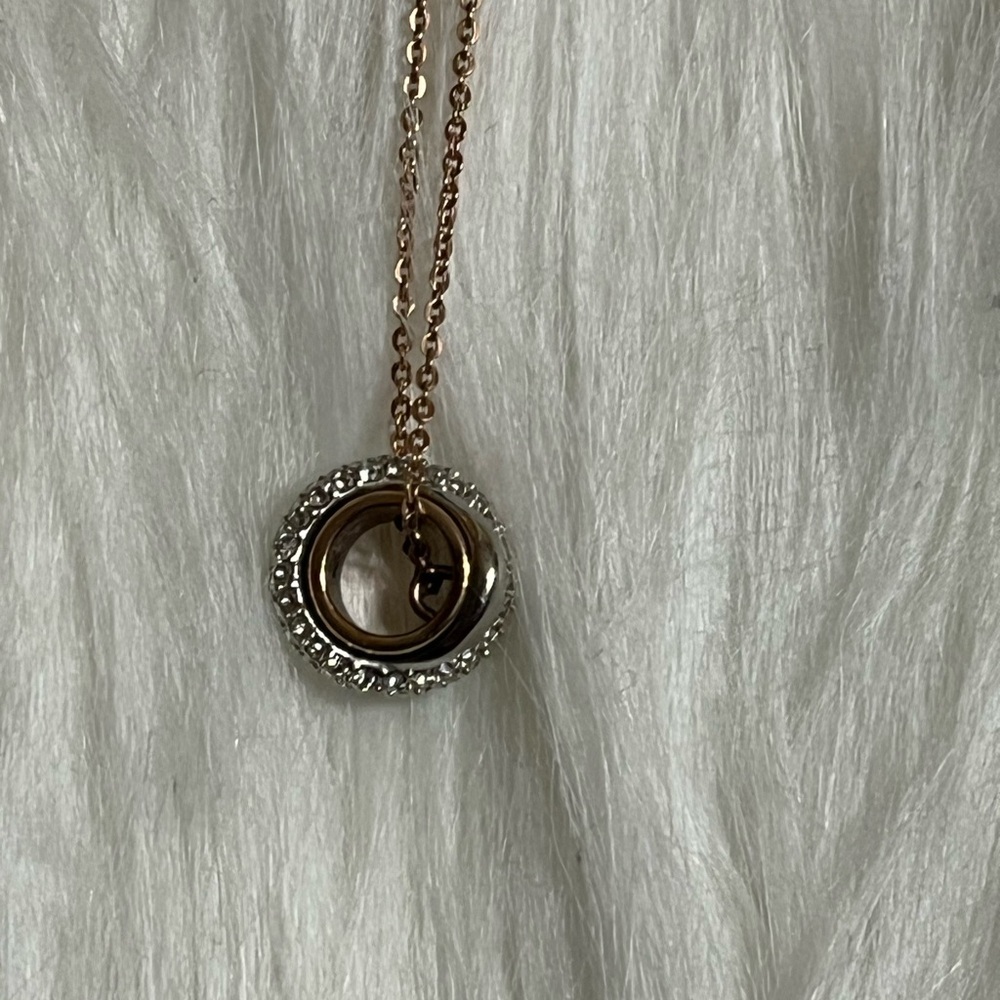 Swarovski Crystal Rose Gold Necklace - Picture 12 of 13